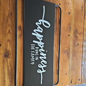 Black and White Wall Sign